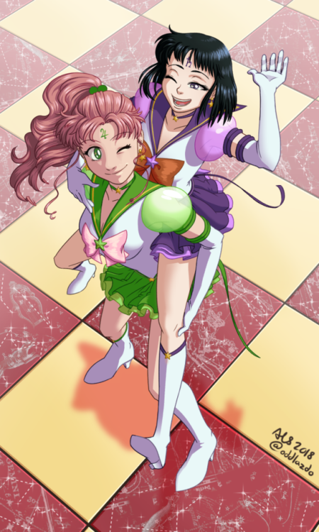 Eternal Sailor Jupiter and Eternal Sailor Saturn! ✨ ✨ ✨ Fellow gas giant besties!We never really get