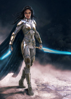 theavengers:  Valkyrie concept art by Constantine Sekeris