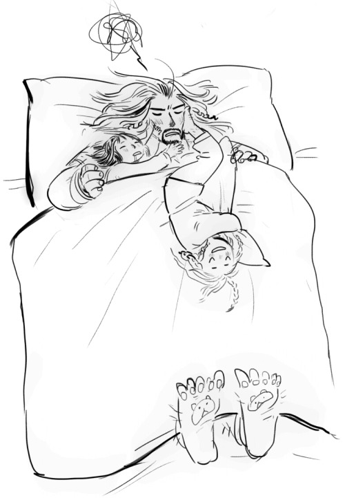 wavesheep:dads’(and uncle’s) sleeping posture :D