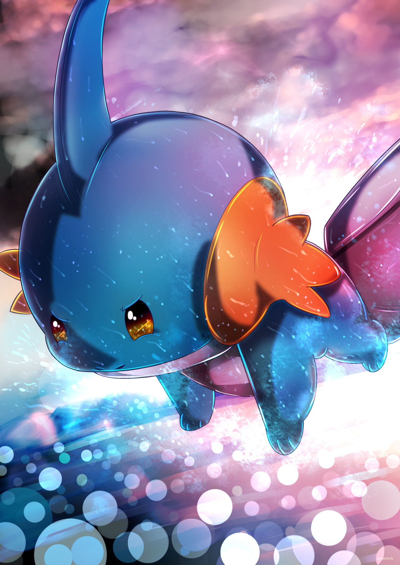 The Desk Of Autobottesla Day 256 Mizugorou ミズゴロウ Mudkip Mizugorou