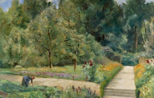 Max Liebermann (1847 - 1935) - The Garden in Wannsee to the West. 1921. Oil on canvas.Click to enlar