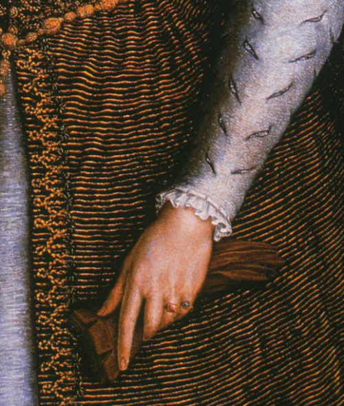 renaissance-art:Details of Hands: Lavinia Fontana