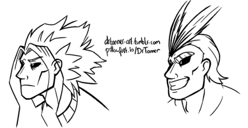 drtanner-art: Here’s a fun game you can play with All Might:  Try to figure out the actua