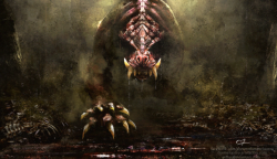 damnwyverngems: -  Odogaron  - By  Aeflus