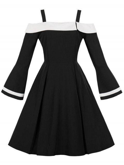 IntimateLustFashion — (via Vintage Contrast Trim Pin Up Dress