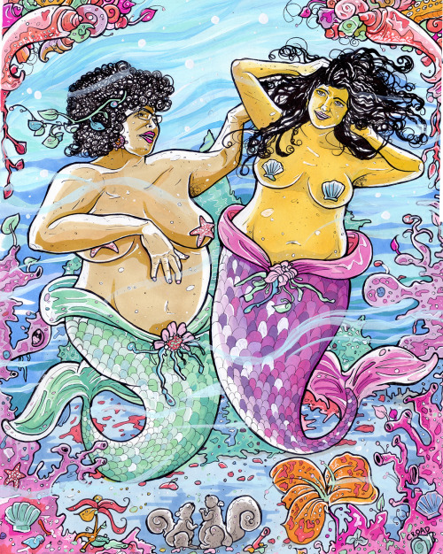 mijitatarot:  MermaidsCristy C Road- queer latina punk zinester and illustrator