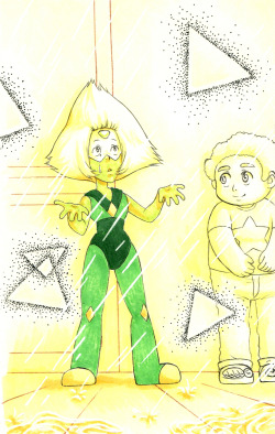 somedaysakuhin:      Inktober #5 - Peridot