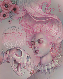 obsessedwithskulls:  “Stibion” by Marta Adánhttp://madanmar.deviantart.com/