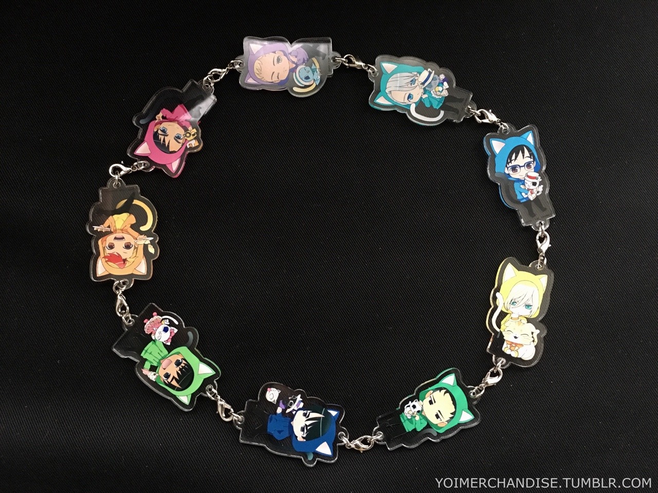 yoimerchandise:  YOI x Namco Namja Town Collaboration Linkable Acrylic Charms, Clear