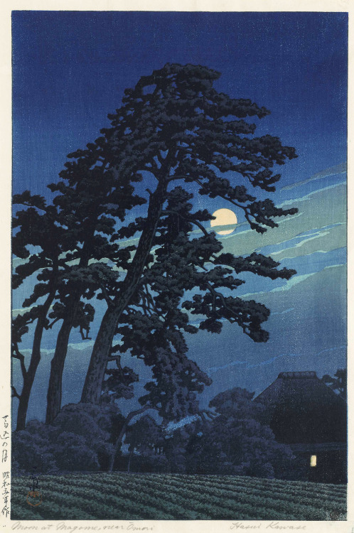 explore-blog:Of Trees, Tenderness, and the Moon – the stunning vintage woodblock prints of Japanese 