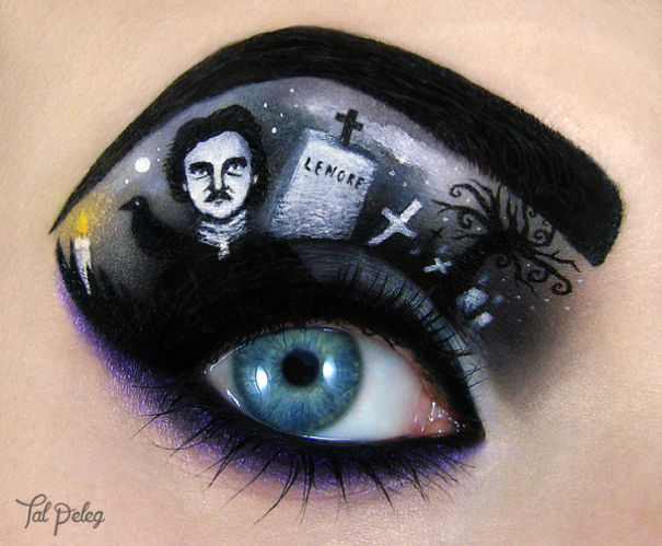 upinthenorthwest:  sixpenceee:  Tal Peleg creates eye-art, she uses her own eye