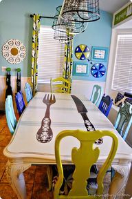 diyandcrafttutorials:  DIY Dining Table and on DIY and Craft 