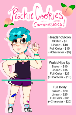 peachiecookies: My Art Commissions are finally