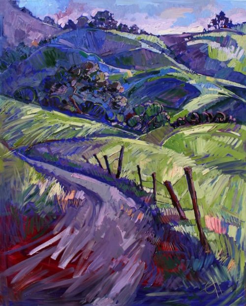 Wine Country  -     Erin Hanson  American b.1981- Oil on canvas