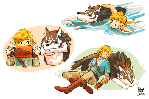 sevenfivetwo:  I’m still not over wolf link in the breath of the wild,,, two links in one zelda game going on an adventure together…am I dreaming 