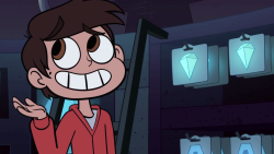 svtfoeheadcanons:  [episode idea]Quest GuyBeing one of the (very) few people who figured out the meaning of the ancient cryptic system of symbols that keeps the store organized, Marco is hired by Quest Buy’s founders and, since he is a huge dork, quickly
