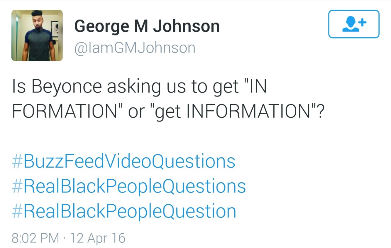 crimsonbaby:  iamchinyere:  badgyalmuna:  So Buzzfeed Video made this terrible video