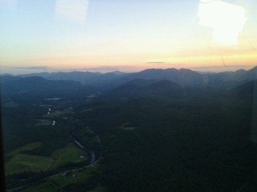 View Of The Adirondack High Peaks From NYSP-9.  Returning From A Medevac.