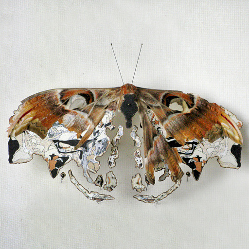 showslow:  Anne Ten Donkelaar, Broken butterflies repaired with new wings and bodies