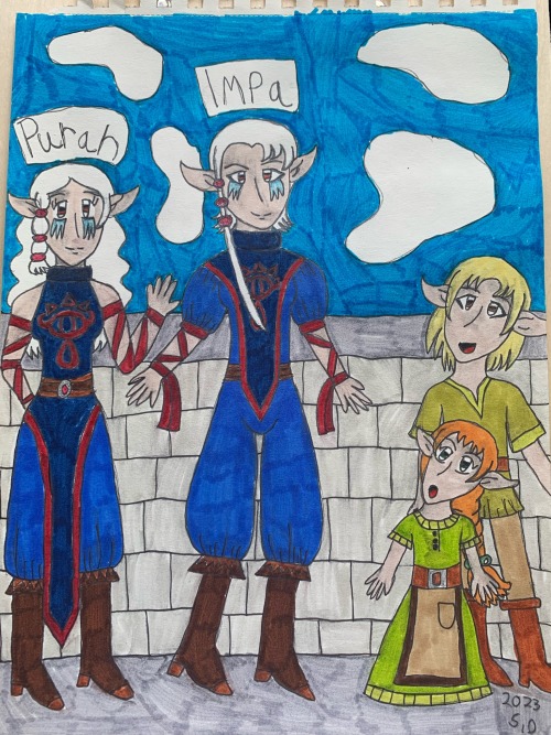 My Version Of Purah And Impa From Legend Of Zelda