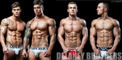 ultimale:  Harrison Twins meet the Del Bros. Who else would like  to see a showdown between Britains two most aesthetic sets of brothers? 