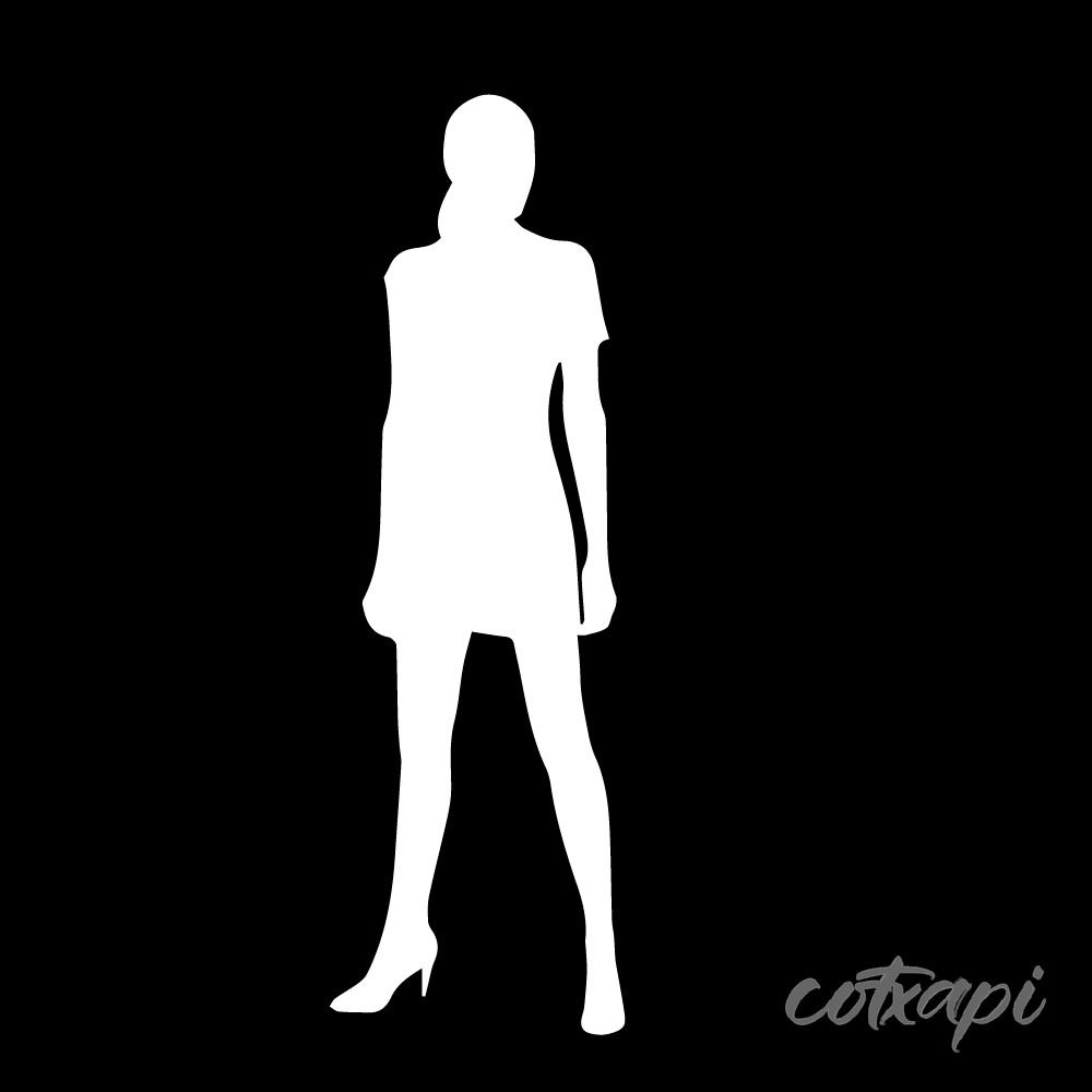 Black White Business Man Women's Outline in Vector Art Office Man Woman Illustration