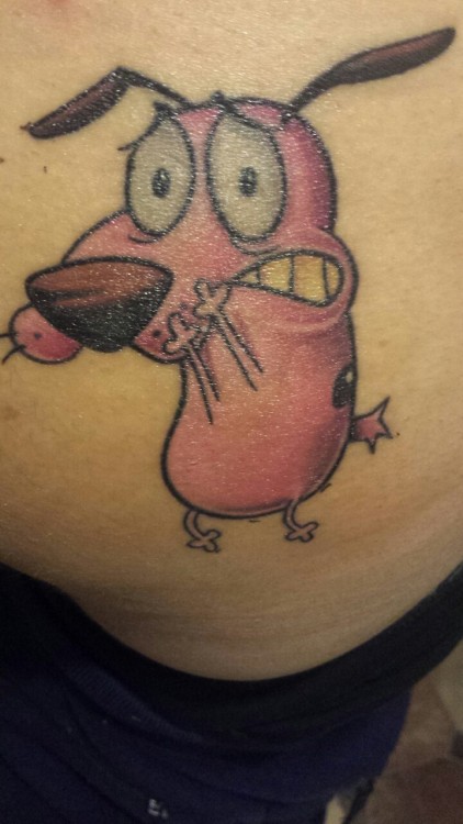 bottledambition:  Merry Christmas y’all.   Featuring my (almost) healed courage tattoo. 