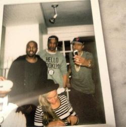 thefashionbomb:  Beyoncé, Jay-Z, and Nas celebrate Kanye’s birthday.