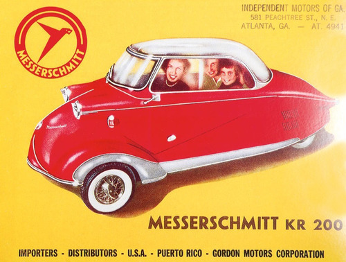 Fritz M. Fend, Messerschmitt Kabinenroller | Cabin Scooter, 1953-64 Regensburg, Germany. Advertising