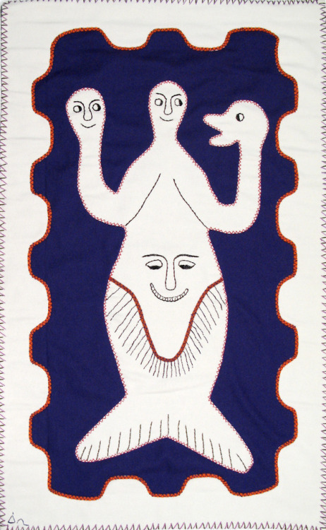 pukaspell:Inuit artist Irene Tiktaalaaq Avaalaaqiaq of Baker Lake, Nunavut.Spirits, (Felt, embroider