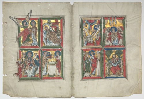 cma-medieval-art: Bifolia with Scenes from the Life of Christ, 1230, Cleveland Museum of Art: Mediev
