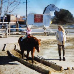 This basically sums up my childhood. If I wasn&rsquo;t on horseback, I was grooming, bathing, training, or foaling out horses. Lol ♡ #tbt by realnicoleaniston