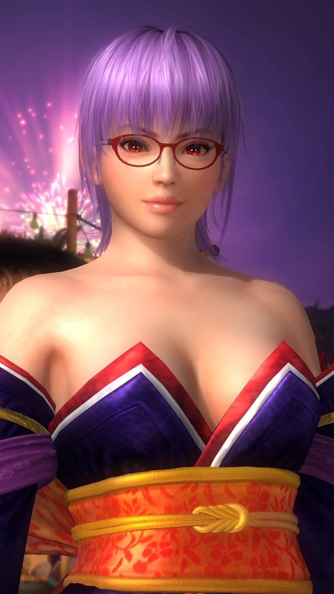 PS4share Ayane with glasses and without glasses.