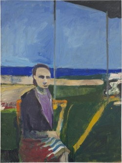 terminusantequem:Richard Diebenkorn (American, 1922-1993), Woman by the Ocean, 1956. Oil on canvas, 200.7 × 149.9 cm