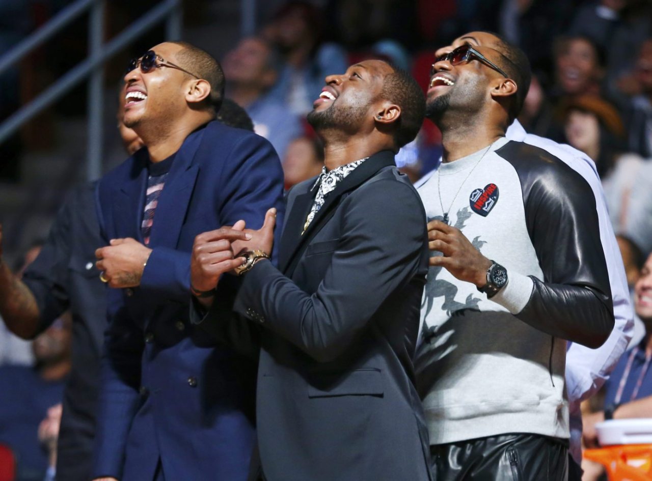 vllblvckk:  Melo, Wade &amp; King James 