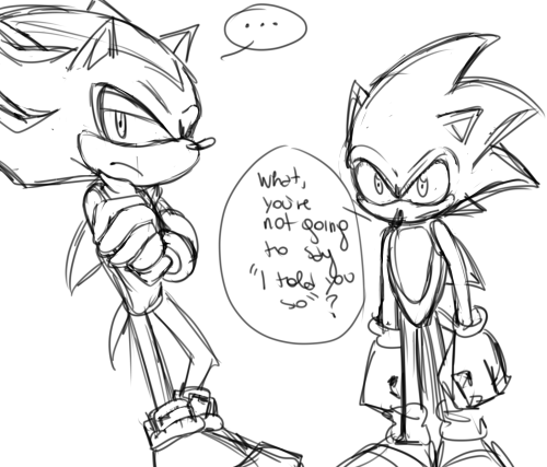 A little follow up of this and thisSonic’s moral compass is going crazy… and Shadow is not th