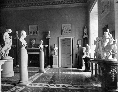 Inside the sculpture hall at Wentworth Woodhouse, England