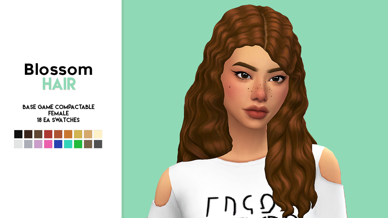 Blossom Hair By Vikai It Feels Like Every Cc I — Imvikai