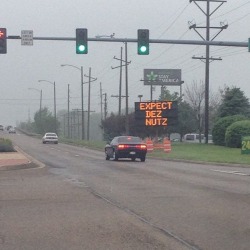 asian:  Someone hacked the road sign this morning