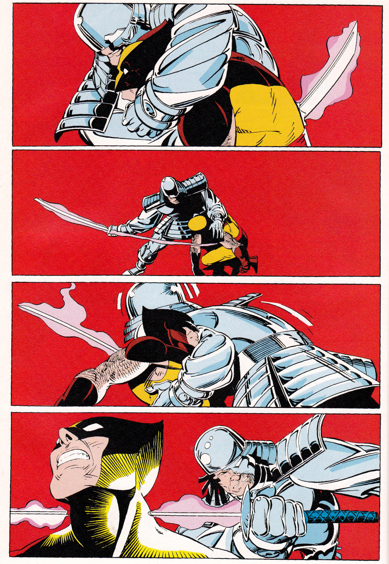 jthenr-comics-vault:
“ Wolverine vs Silver Samurai
From Uncanny X-Men #173 (1983)
Art by Paul Smith, Story by Chris Claremont
”