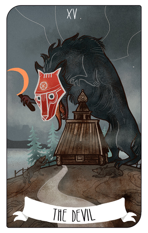 my new project “Forgotten legends tarot”.THE DEVIL&hellip;and more things in my inst