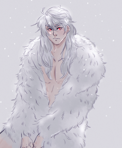 kumaronoa: white wolf must be cold (｡•̀ᴗ-)✧ 