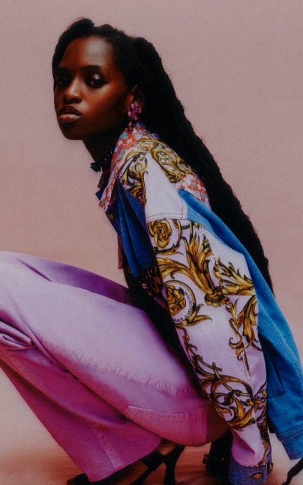 modelsof-color:Fanta Fofana by Maria Thornfeldt for Versace Jeans Couture Campaign