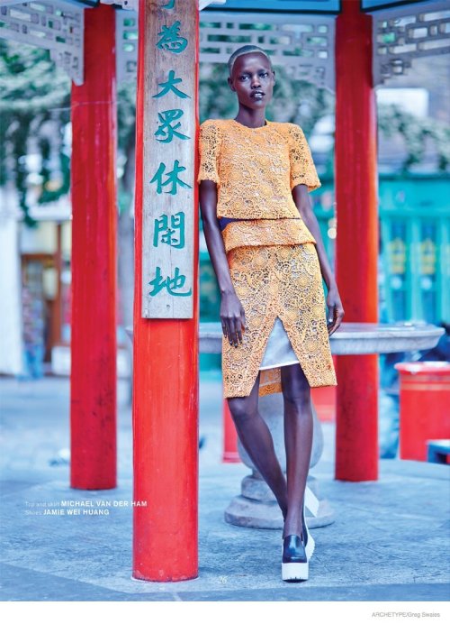 global-fashions: Grace Bol - Archetype F/W 2014 photos Greg Swales stylist Shan Temuri makeup E