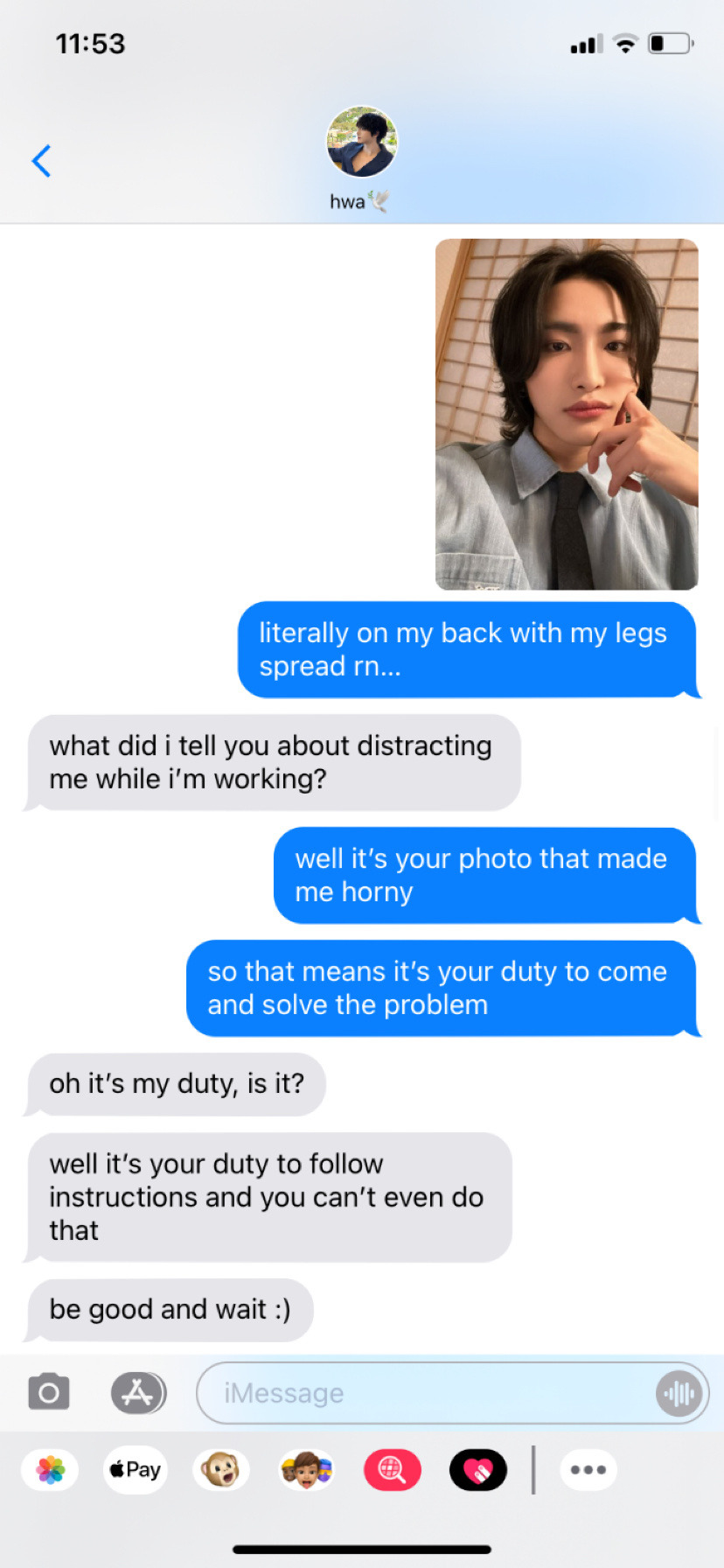 Boyfriend Texts W/ Park Seonghwa