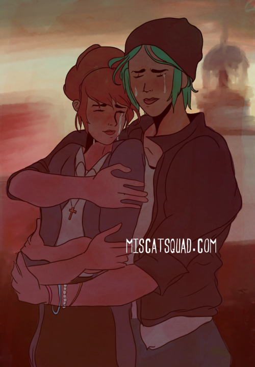 miscatsquad: Chloe Price and Kate Marsh from Life is Strange! HUGS!