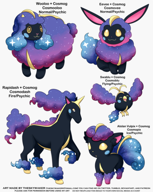 theskywaker:pokemon fusion