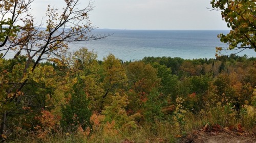 Lake Michigan along the Tunnel of Trees