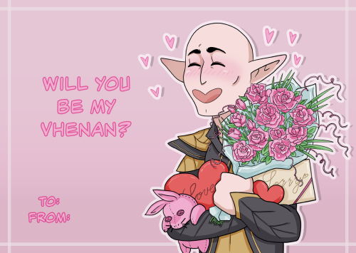 2022 Dragon Age Valentine’s Day Cards for everyone in Solavellan Hell and for people who like to see