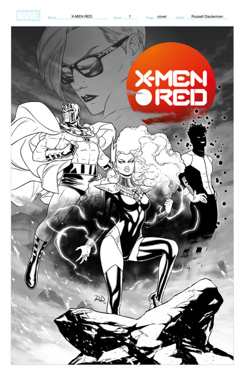  X-MEN RED New series written by Al Ewing, interior art by Stefano Caselli, logo by Tom Muller, cove